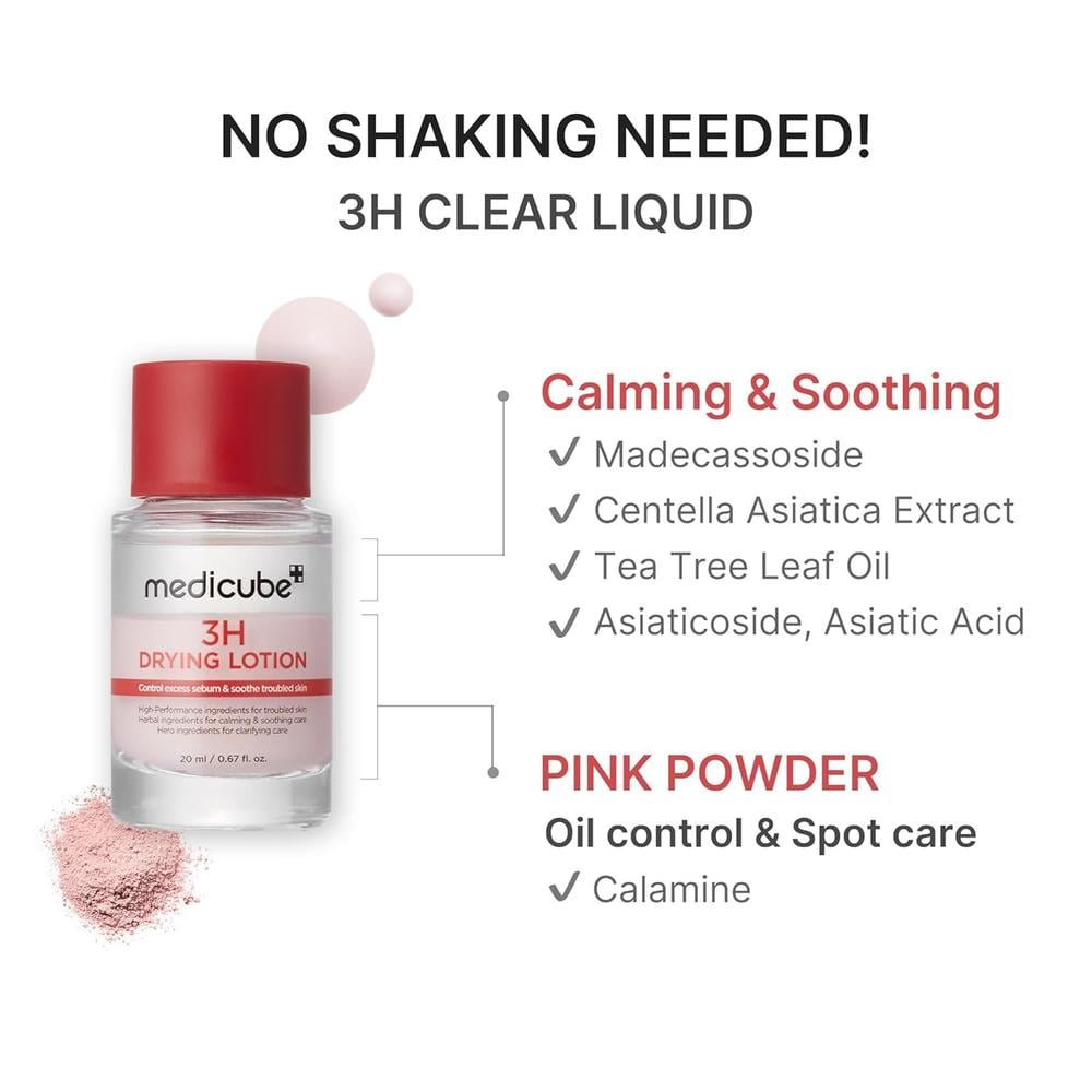 LOCION SECANTE NOCTURNA MEDICUBE 3H - 0.67 OZ / 20 ML - 4