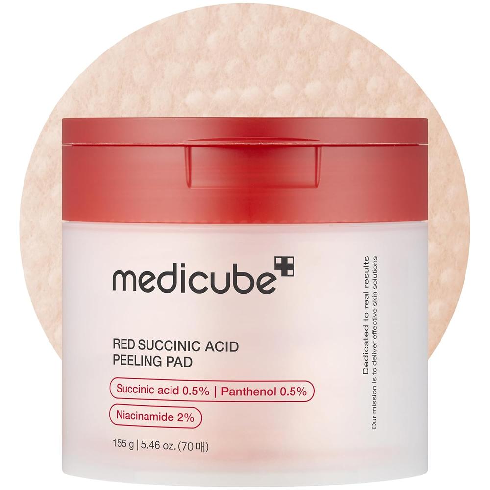 DISCOS TÓNICOS MEDICUBE RED SUCCINIC ACID PEELING PAD 70 UND - 1