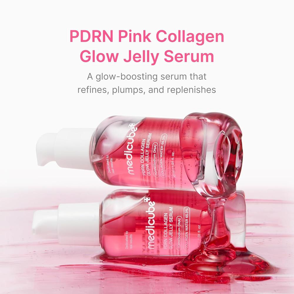 COLAGENO ILUMINADOR MEDICUBE PDRN ROSA SERUM EN GEL 1 OZ / 30 ML - 2