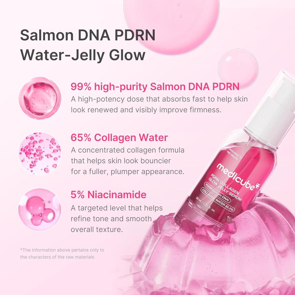 COLAGENO ILUMINADOR MEDICUBE PDRN ROSA SERUM EN GEL 1 OZ / 30 ML - 3