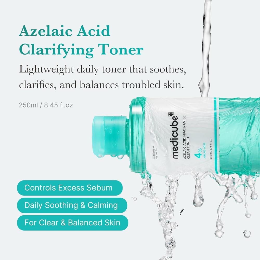 TÓNICO MEDICUBE AZELAIC ACID + NIACINAMIDE TONER 8.45 OZ / 250 ML - 2