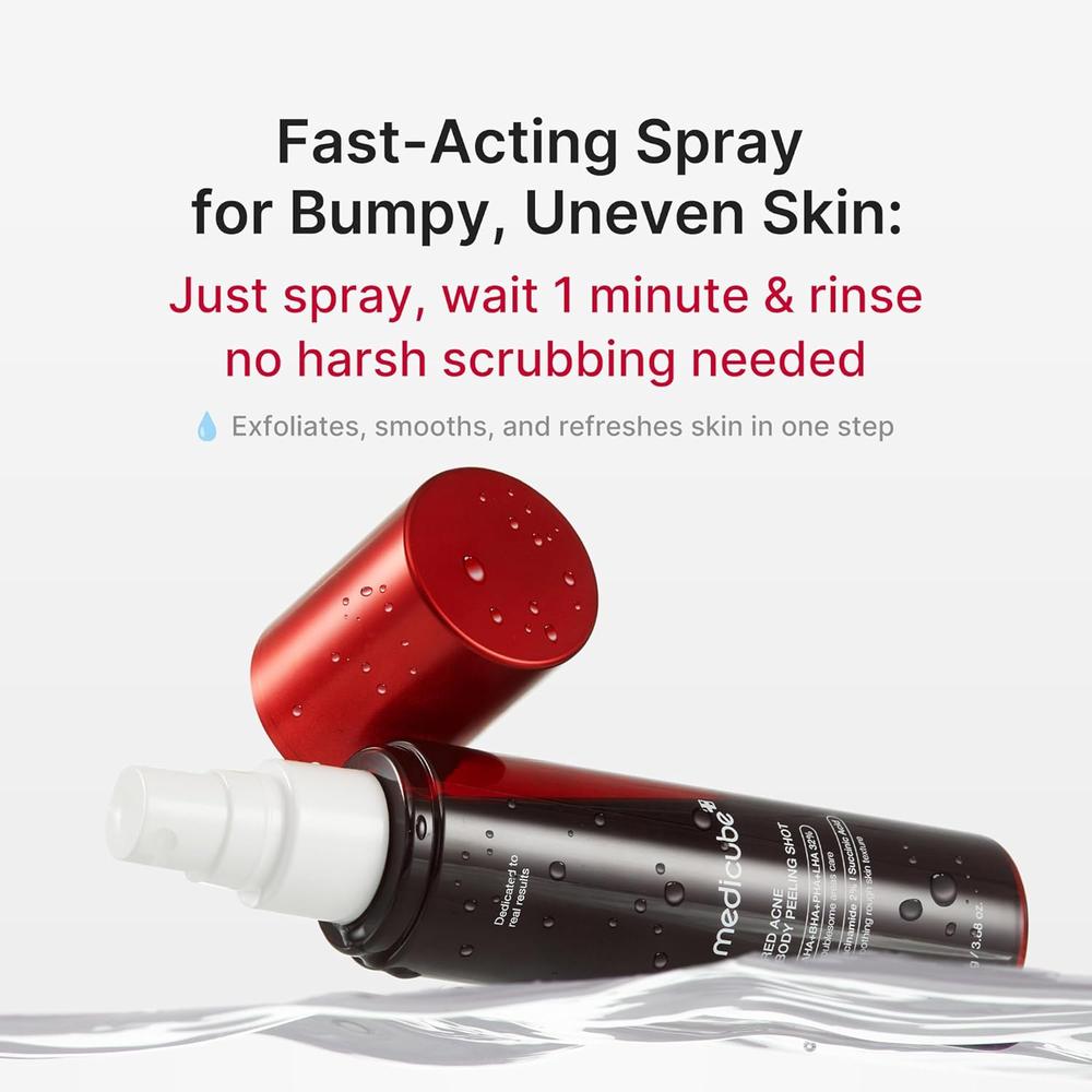 SPRAY CORPORAL MEDICUBE RED BODY PEELING SHOT 3.7 OZ / 110 ML - 3