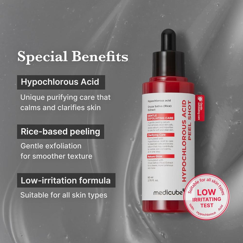 SERUM EXFOLIANTE MEDICUBE ACIDO HIPOCLOROSO 2.70 OZ / 80 ML - 5