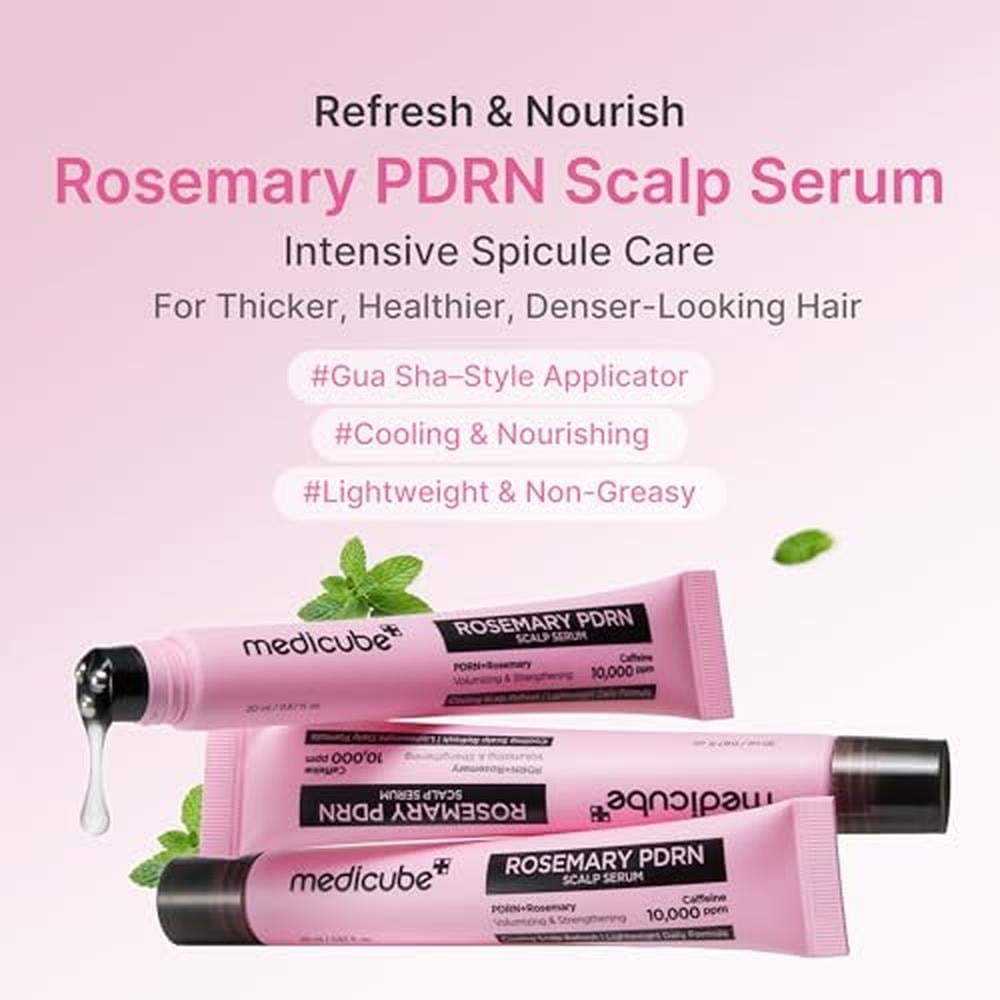 SET COREANO CAPILAR MEDICUBE 13.52 OZ / 400 ML + 8.45 OZ / 250 ML + 0.67 OZ / 20 ML - 5