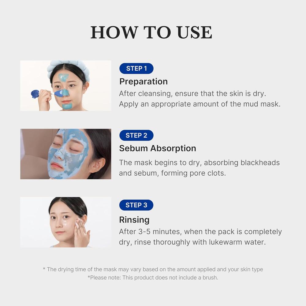 MASCARILLA MEDICUBE ZERO PORE BLACKHEAD MUD MASK 3.52 OZ / 100 G - 6
