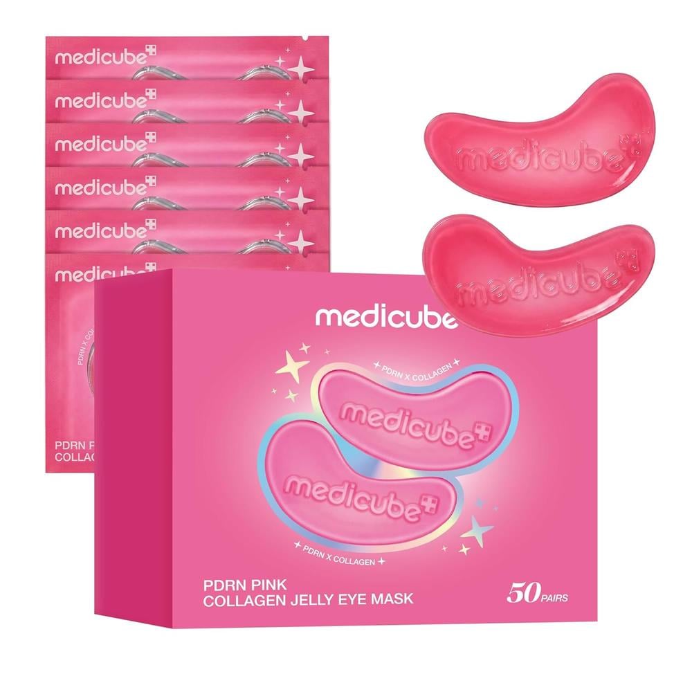 PARCHES OCULARES DE GELATINA DE COLÁGENO ROSA MEDICUBE PDRN 50 PARES - 1