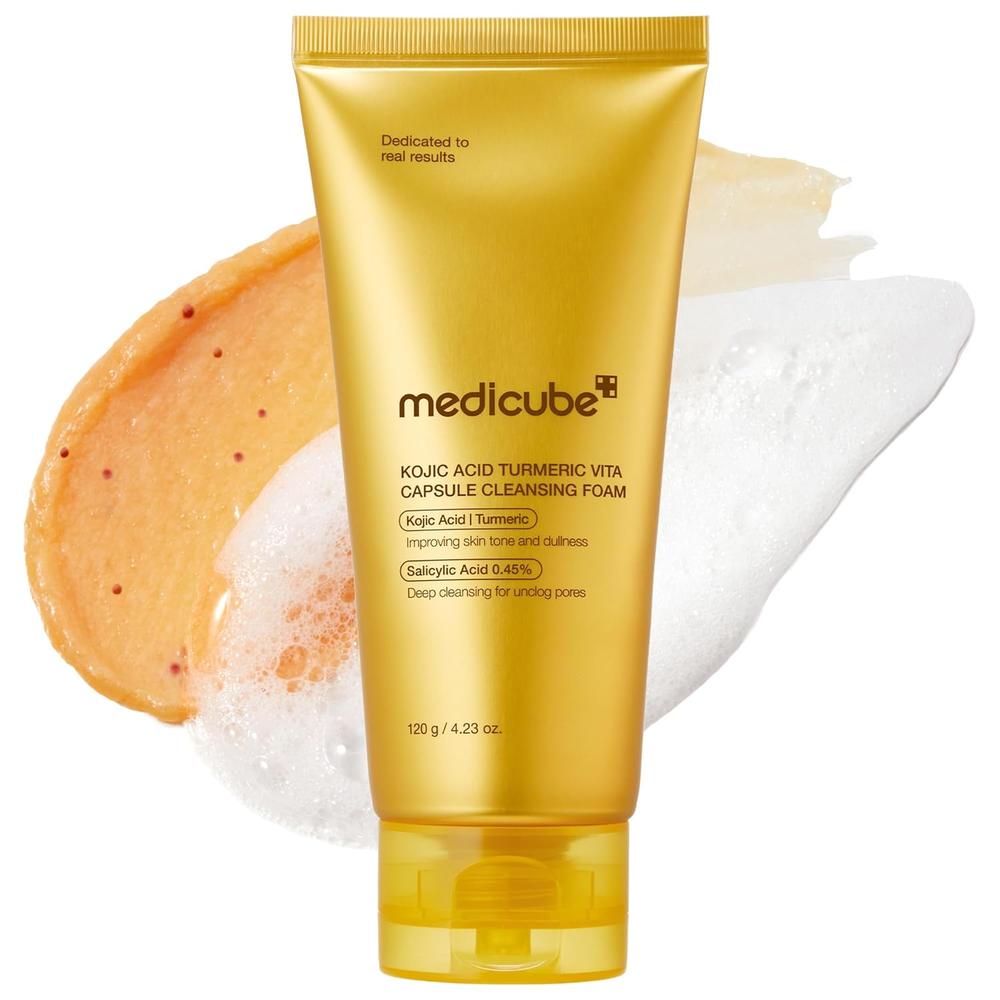 LIMPIADOR FACIAL EN ESPUMA MEDICUBE CAPSULAS DE CURCUMA 4.23 OZ / 120 G - 1