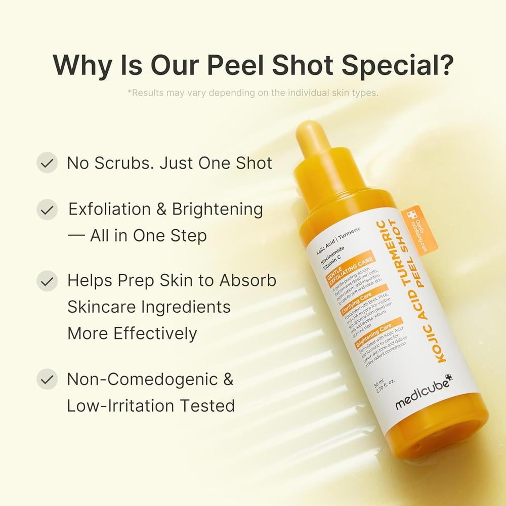 PEELING MEDICUBE ACIDO KOJICO Y CURCUMA 2.70 OZ / 80 ML - 5