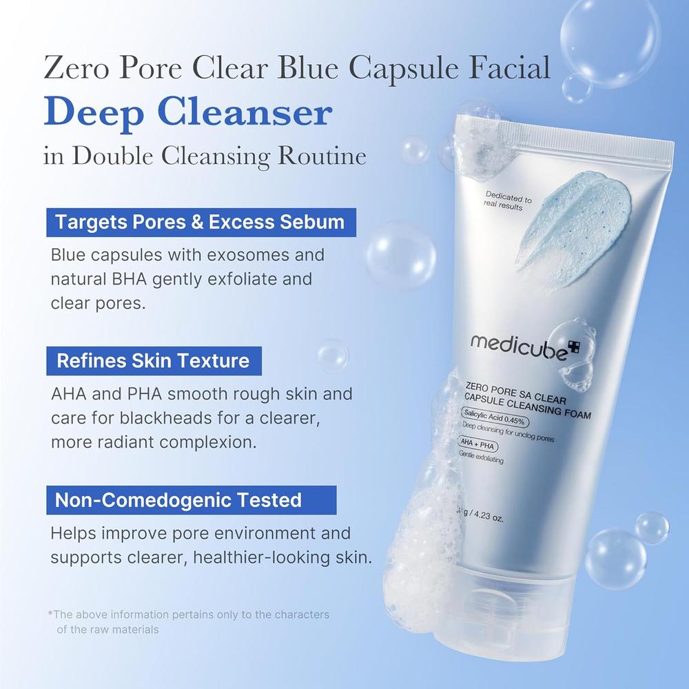 ESPUMA LIMPIADORA MEDICUBE ZERO PORE CAPSULE CLEANSER 4.23 OZ / 120 G - 2