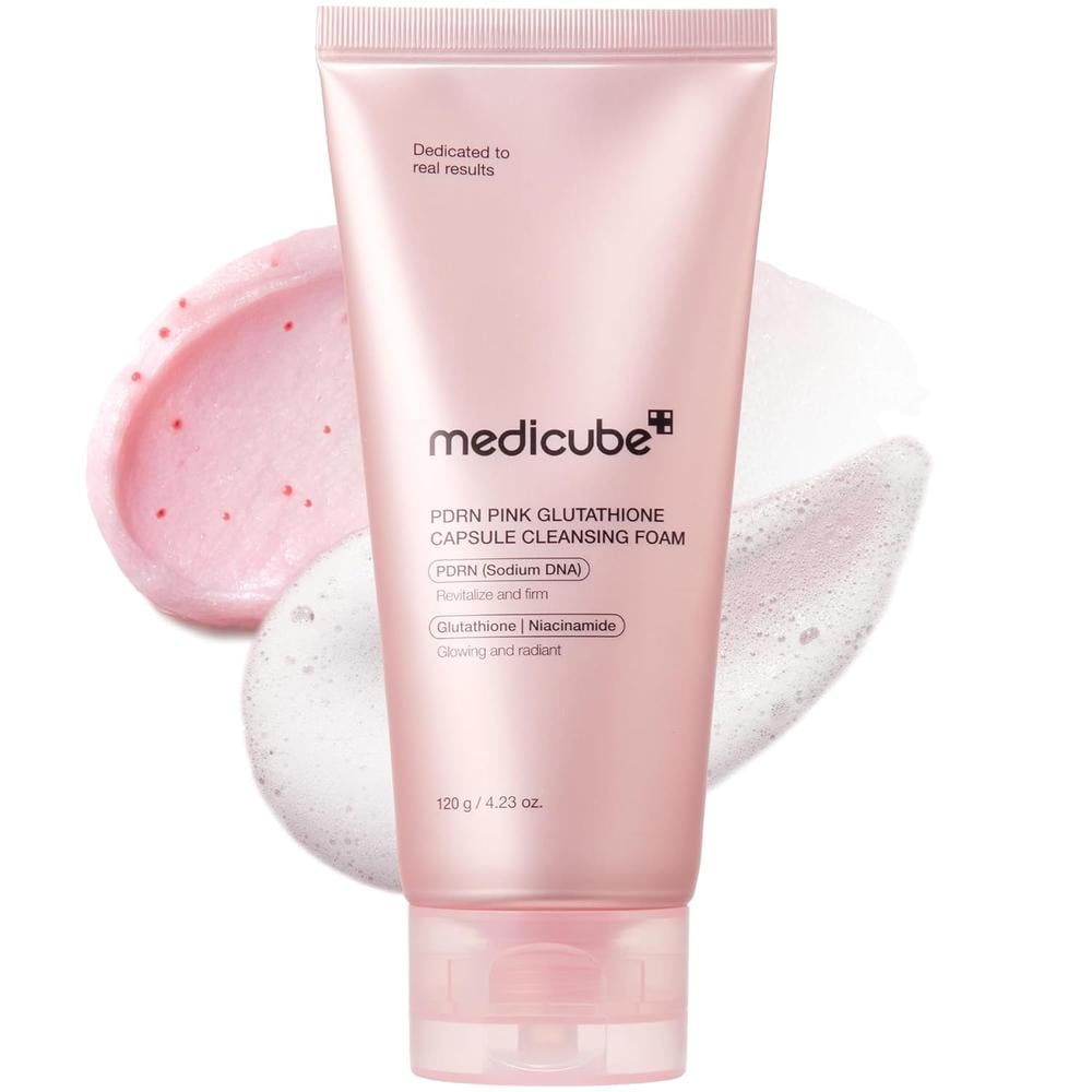 LIMPIADOR FACIAL MEDICUBE PDRN CAPSULAS DE GLUTATION ROSA 4.23 OZ / 120 G - 1