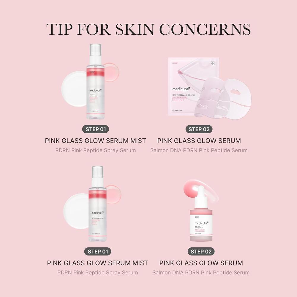 SPRAY SERUM MEDICUBE SALMON PINK GLUTATHIONE SPRAY SERUM 3.4 OZ / 100 ML - 5