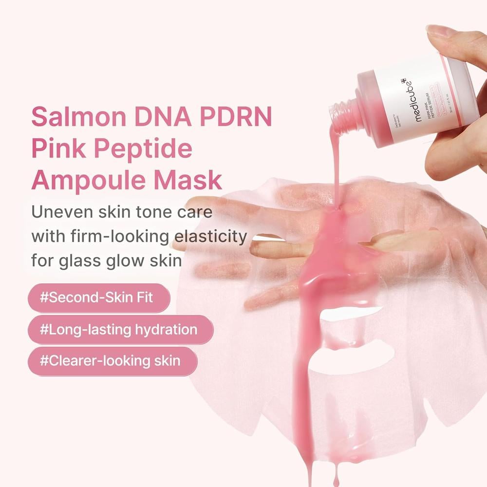 MASCARILLA FACIAL EN AMPOLLA PEPTIDO ROSA MEDICUBE PDRN 4.67 OZ / 138 ML - 2