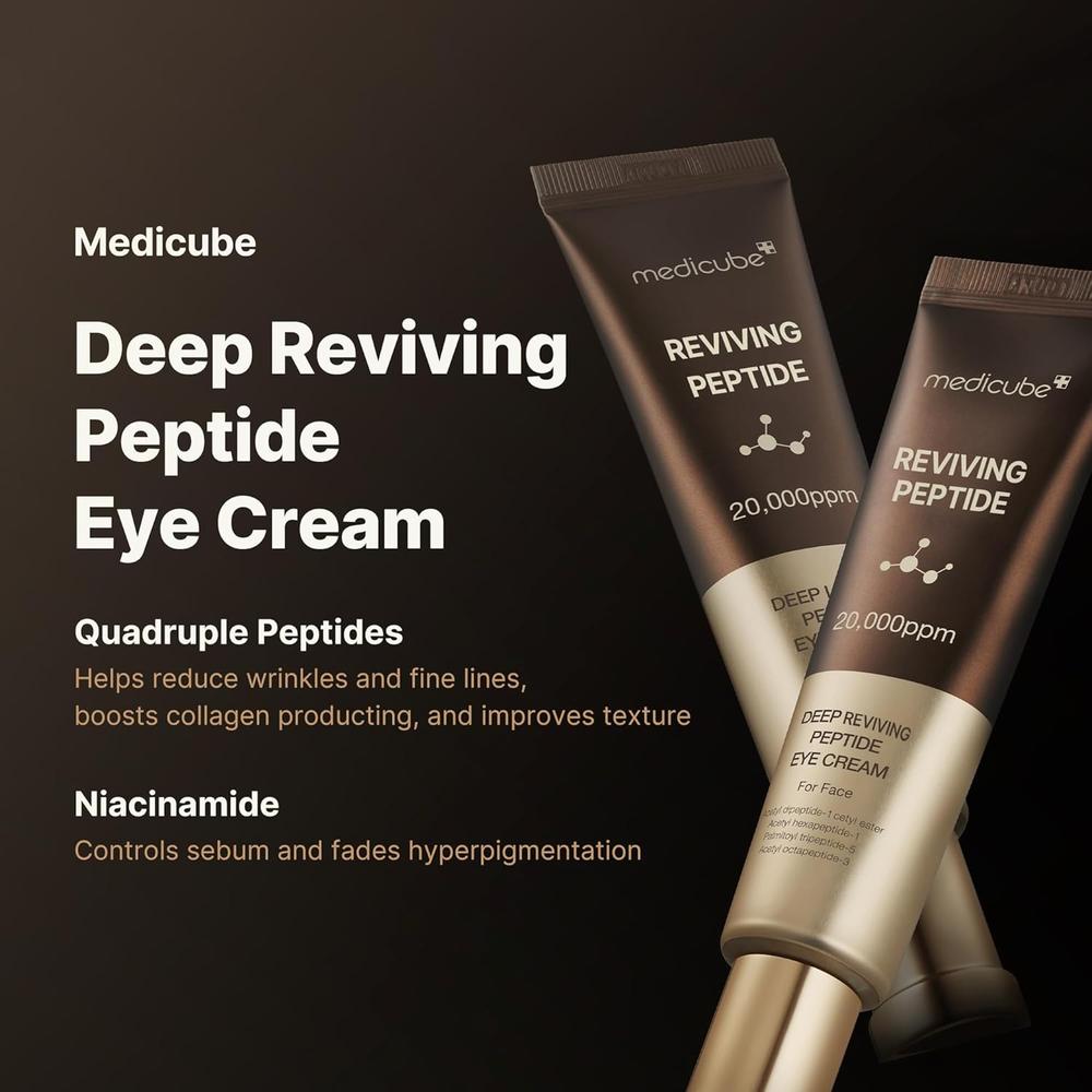SÉRUM CONTORNO DE OJOS MEDICUBE DEEP REVIVING PEPTIDE EYE SERUM 1 OZ / 30 ML - 4