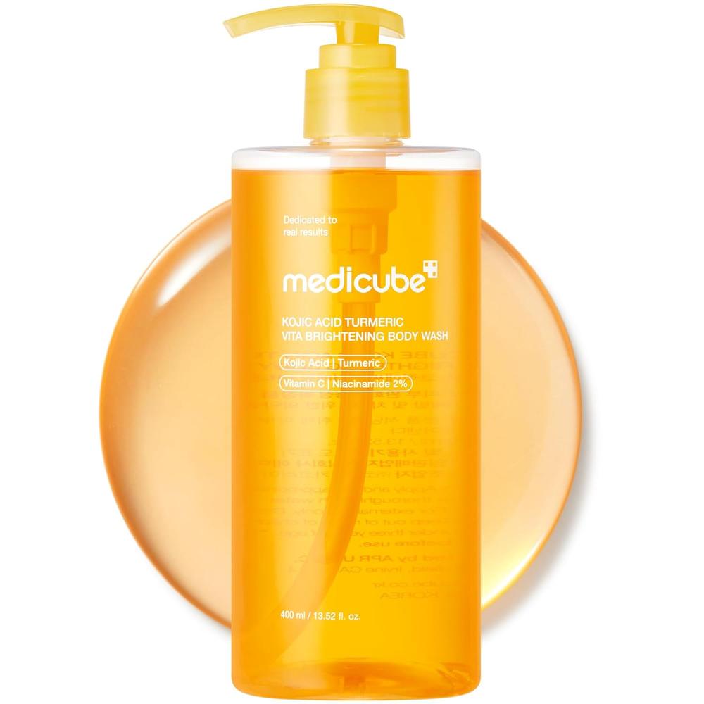 GEL DE DUCHA CORPORAL MEDICUBE ACIDO KOJICO Y CURCUMA 13.52 OZ / 400 ML - 1