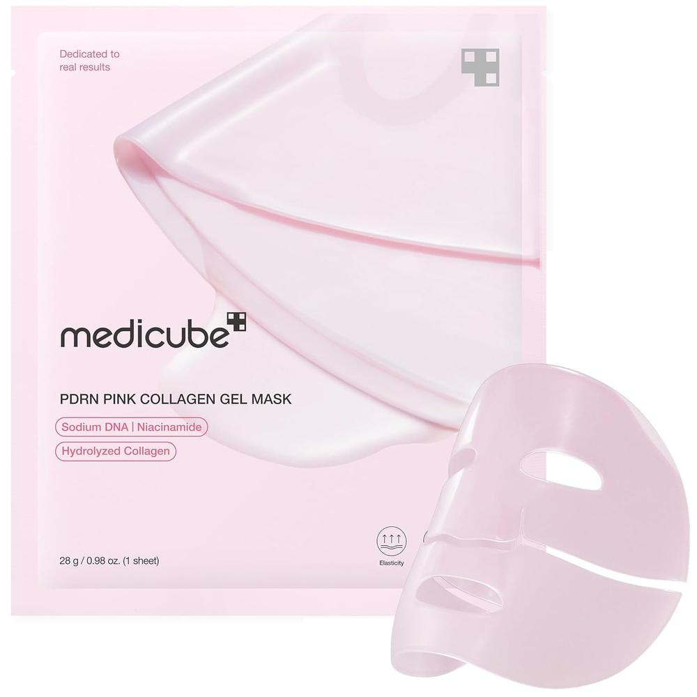 MASCARILLA MEDICUBE SALMON PINK COLLAGEN GEL MASK 0.98 OZ / 28 G - 1