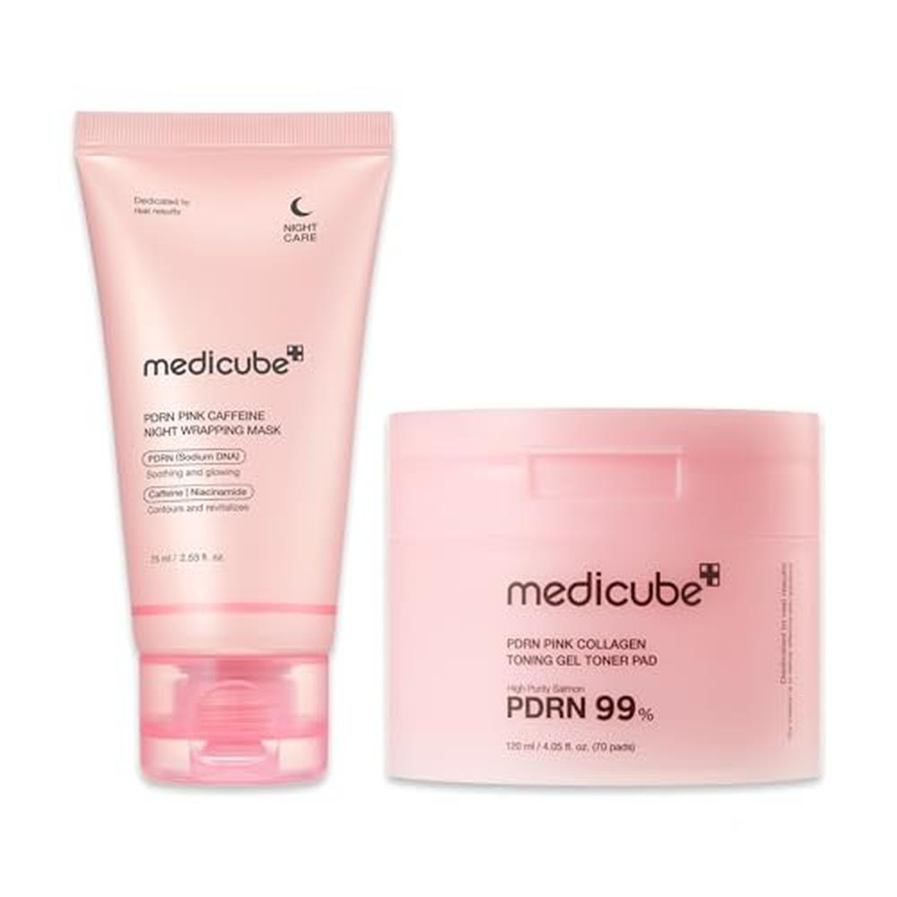 SET MEDICUBE PINK PDRN DAY Y NIGHT CARE 2 PZS - 1