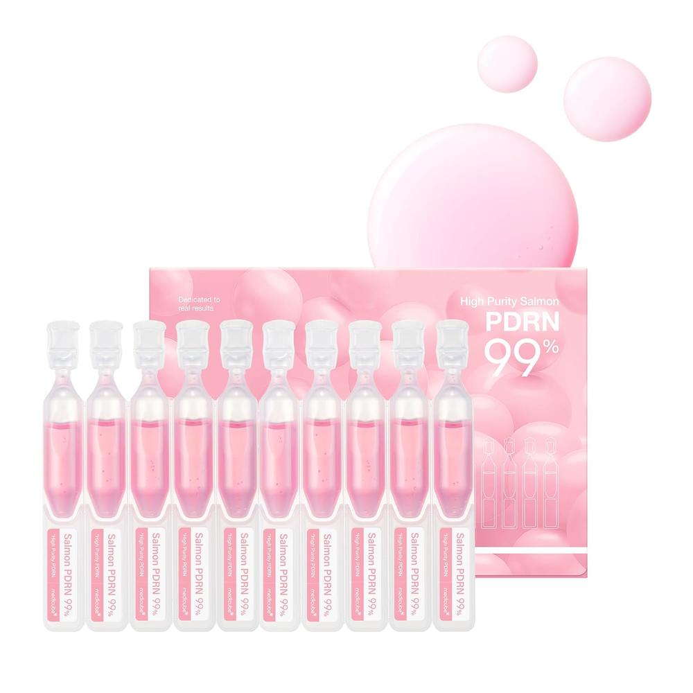 PACK 10 SUERO MEDICUBE SALMON DNA PDRN ONE DAY AMPOULE 0.51 OZ / 15 ML - 1