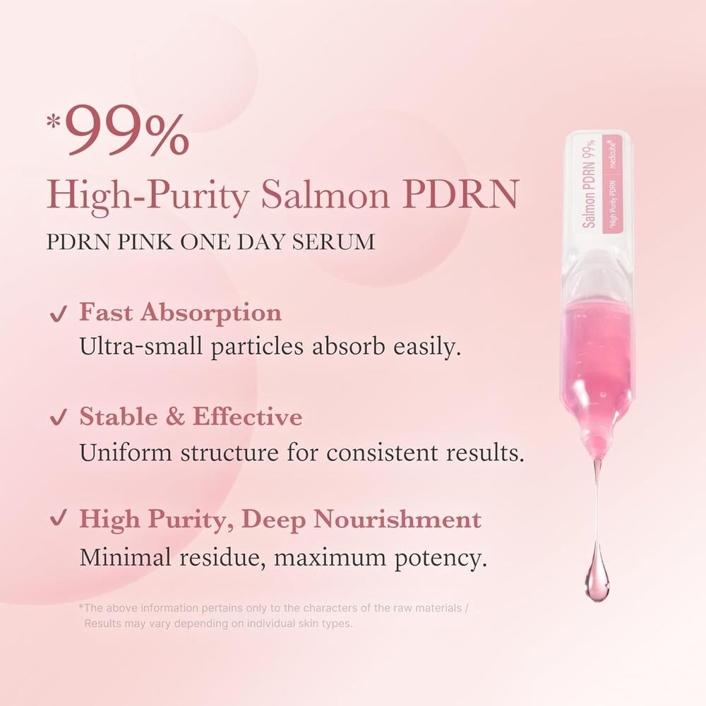 PACK 10 SUERO MEDICUBE SALMON DNA PDRN ONE DAY AMPOULE 0.51 OZ / 15 ML - 3