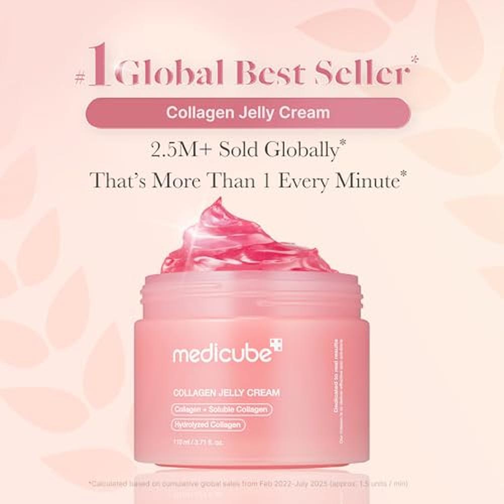 SET MEDICUBE PINK GLASS GLOW COLLAGEN GEL CREAM + PDRN MASK 5 PZS - 2