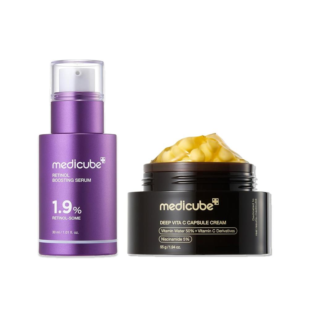SET ILUMINADOR MEDICUBE CON RETINOL Y VITAMINA C 2 PZS - 1