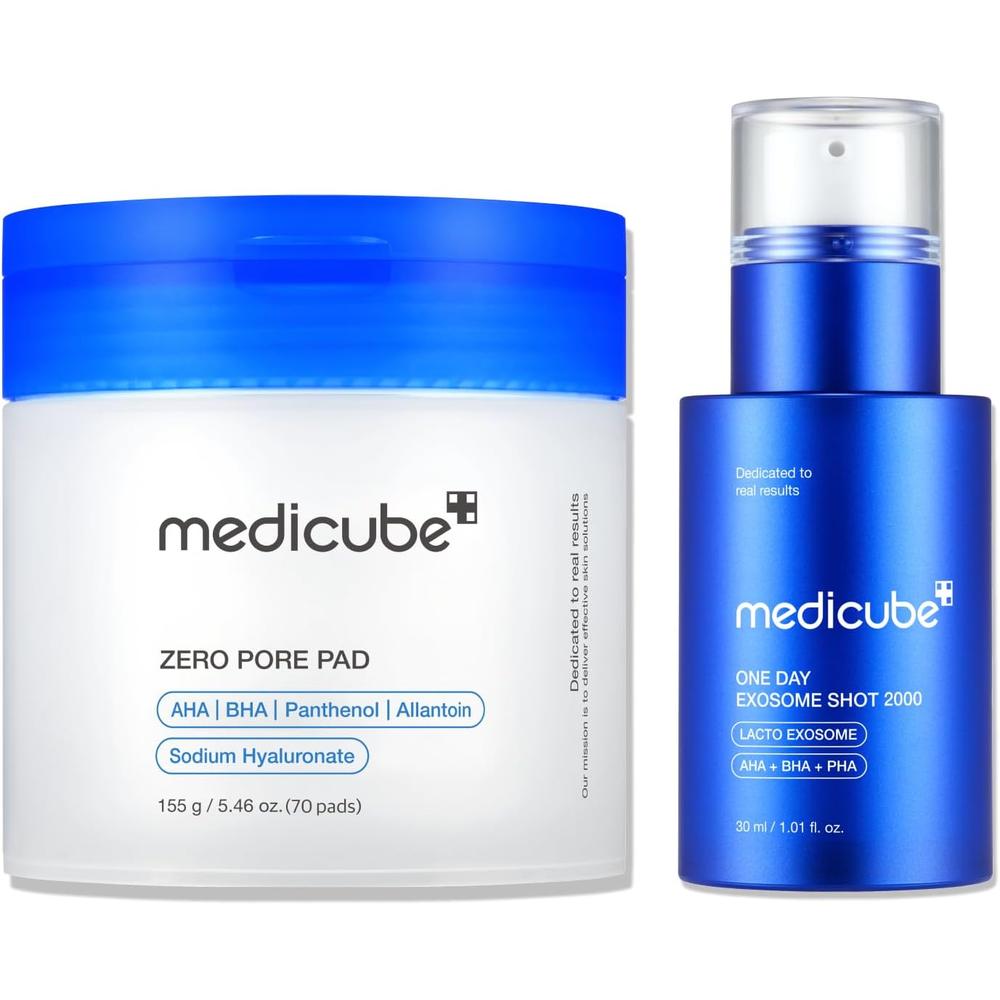 SET MEDICUBE ZERO PORE 2.0 + EXOSOME SHOT 2000 2 PZS - 1