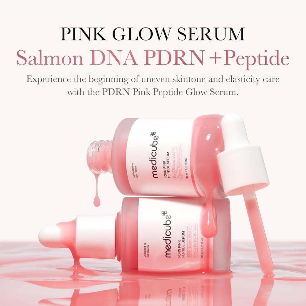 SET MEDICUBE SALMON DNA PDRN PINK PEPTIDE + ONE DAY AMPOULE 10 PZS - 3