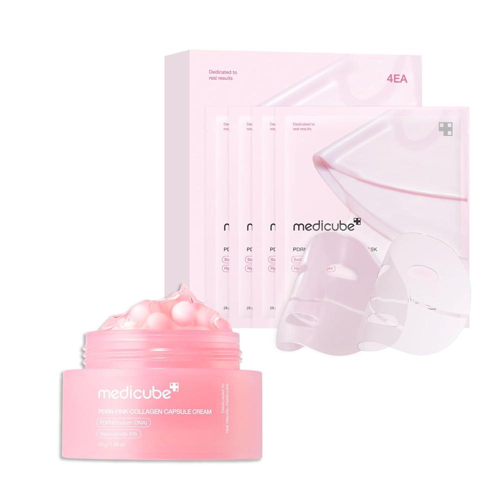 SET MEDICUBE PDRN HYDRO REPAIR MASK 5 PZS - 1