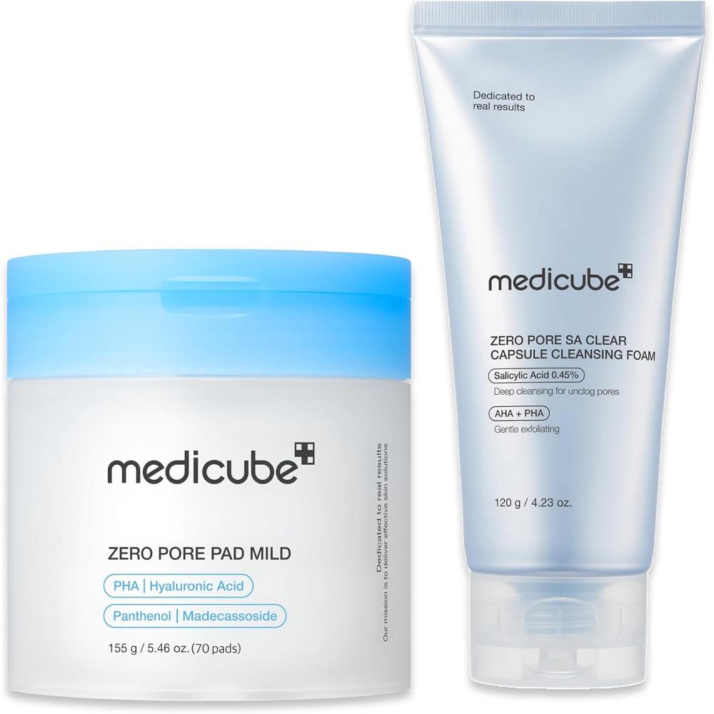 SET LIMPIADOR Y EXFOLIANTE MEDICUBE ZERO PORE 2 PZS - 1