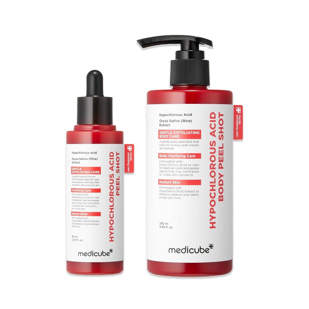 SET PEELING ACIDO HIPOCLOROSO MEDICUBE ROSTRO Y CUERPO 2 PZS - 1