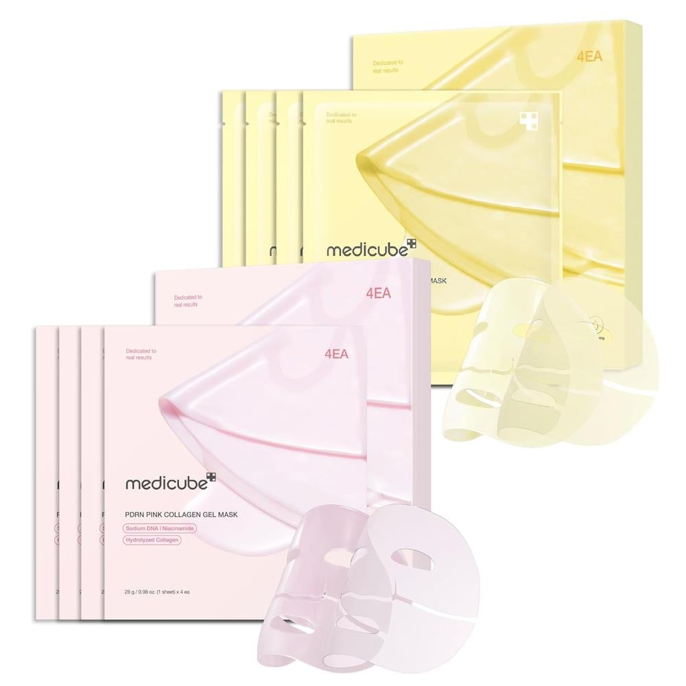 SET MEDICUBE PINK Y GOLD JELLY MASK 8PZS - 1