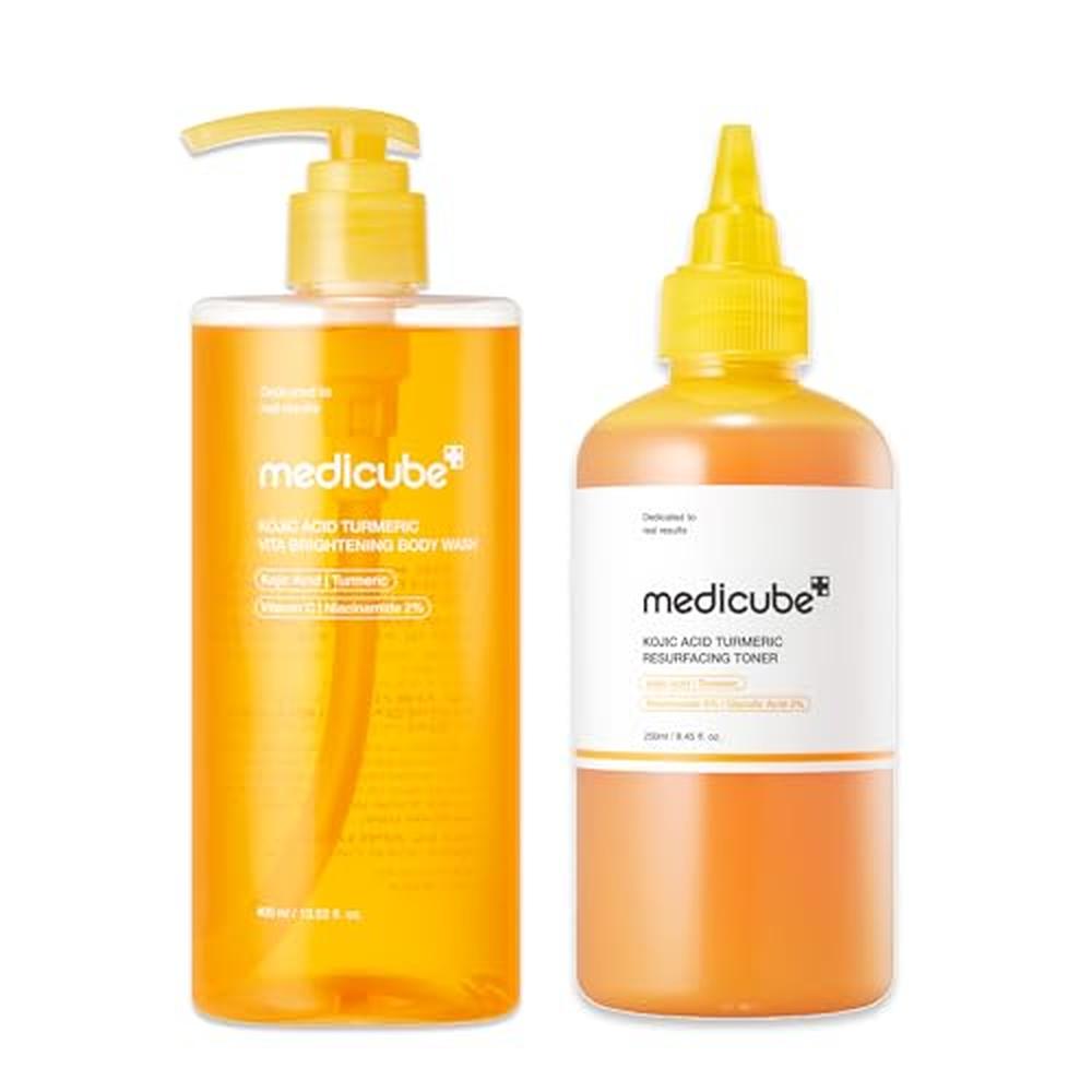 SET GEL DE DUCHA Y TONICO CORPORAL ACIDO KOJICO MEDICUBE 2 PZS - 1