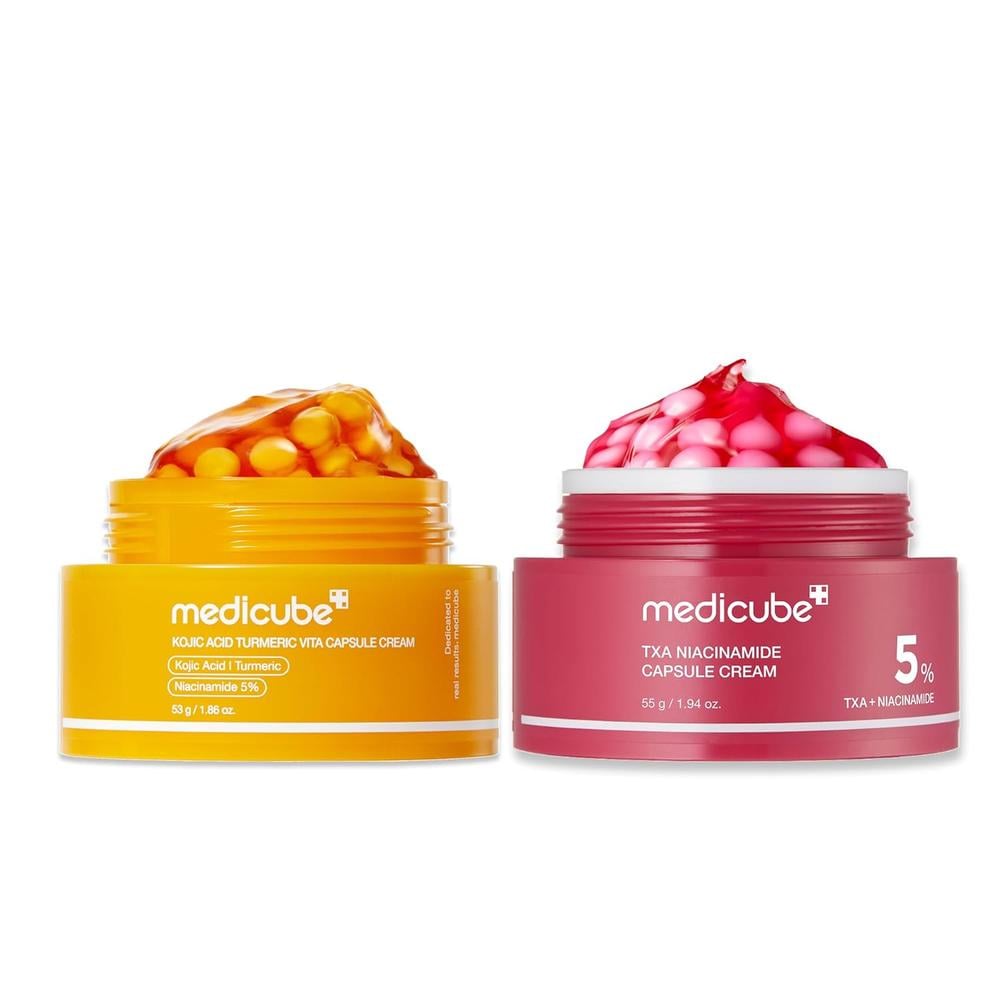 SET CREMA EN CÁPSULAS MEDICUBE ÁCIDO KÓJICO CÚRCUMA Y TXA 2 PZS - 1