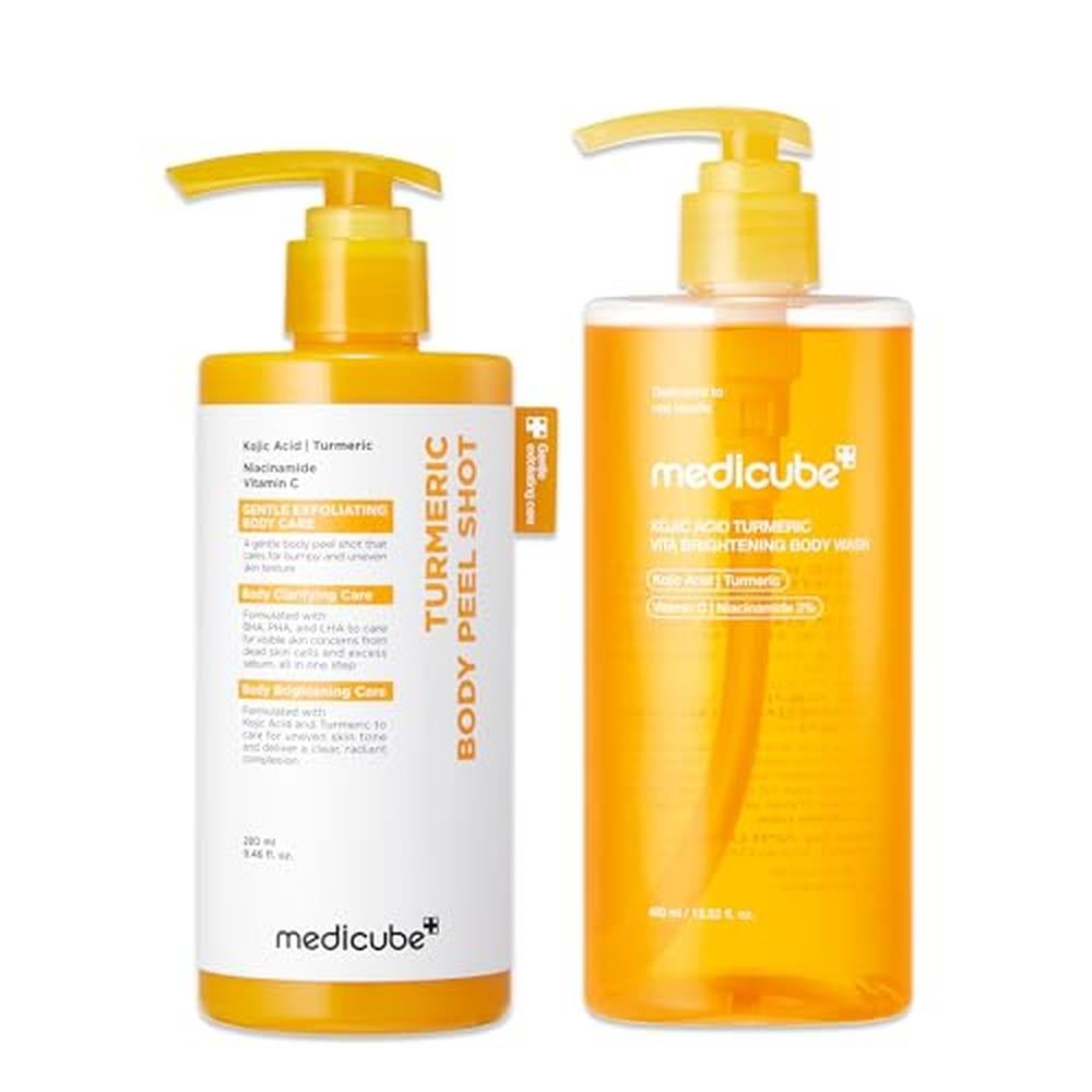 SET DE CUIDADO CORPORAL ILUMINADOR CON ÁCIDO KÓJICO DE MEDICUBE 2 PZS - 1