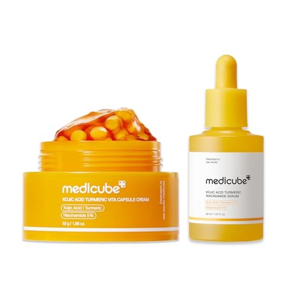 SET ILUMINADOR CAPSULAS ACIDO KOJICO MEDICUBE 2 PZS - 1
