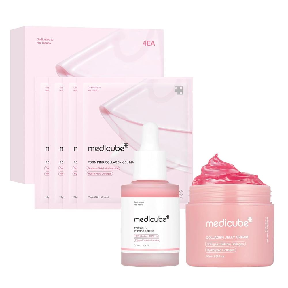 SET TRÍO MEDICUBE PINK GLASS GLOW SKIN - 1