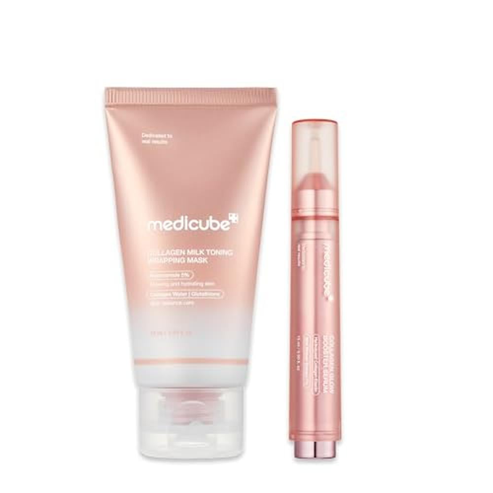 SET MEDICUBE MILKY COLLAGEN DOUBLE GLOW LOCK 2 PZS - 1