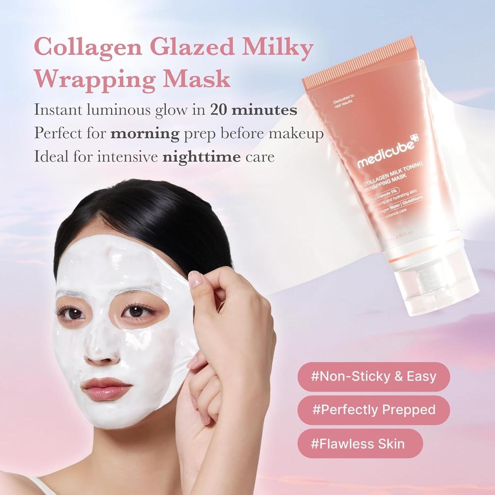 SET MEDICUBE MILKY COLLAGEN DOUBLE GLOW LOCK 2 PZS - 3