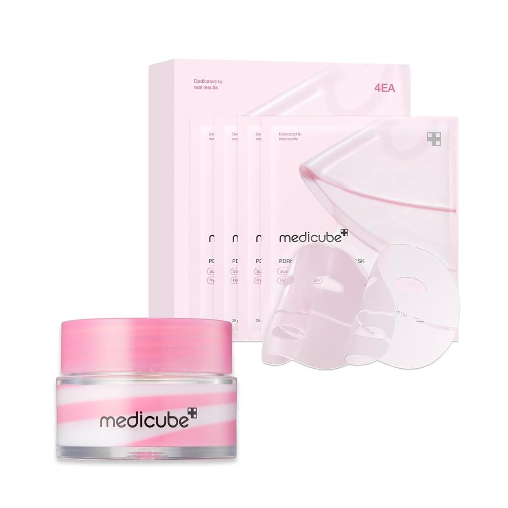SET MEDICUBE PDRN FACIAL Y LABIAL NOCTURNO NUTRITIVO 5 PZS - 1
