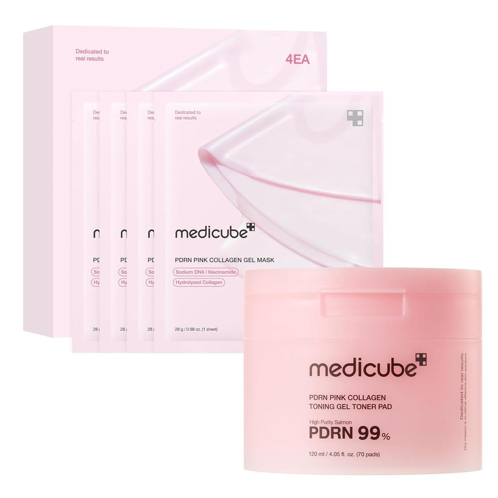 SET MEDICUBE PINK PDRN GEL DAY Y NIGHT 5 PZS - 1