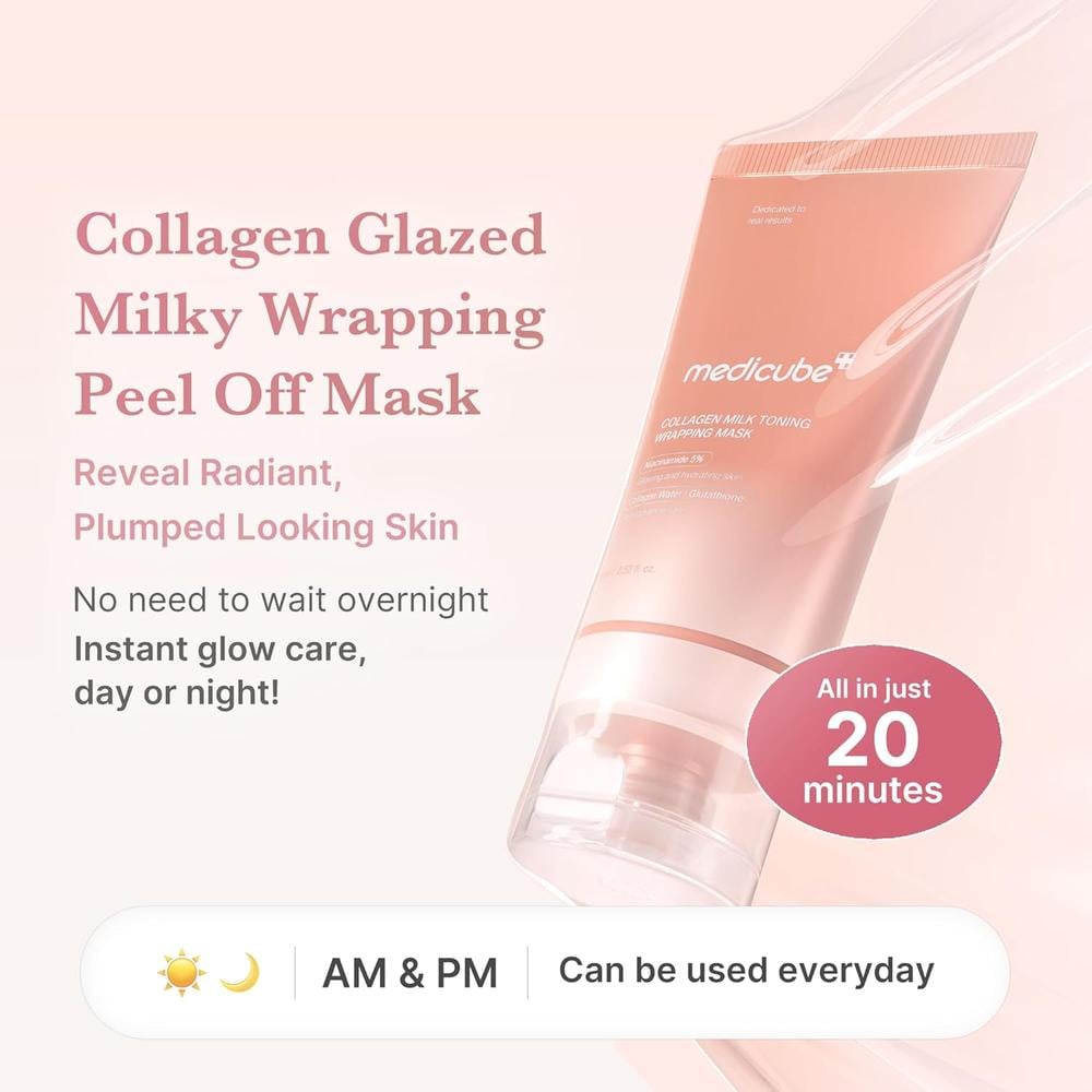 SET FACIAL MEDICUBE MILKY GLASED DONUT 2 PZS - 2