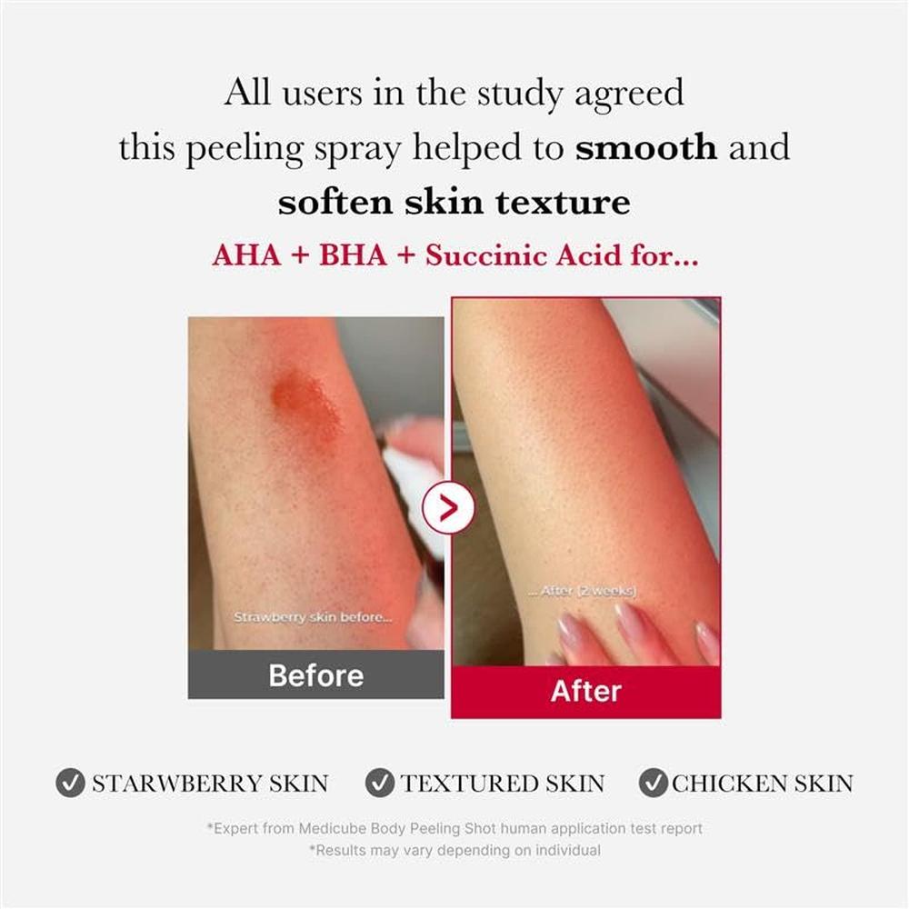SET MEDICUBE RED BODY CARE PEELING SHOT + BODY WASH + RED BODY GEL SET 3 PZS - 2