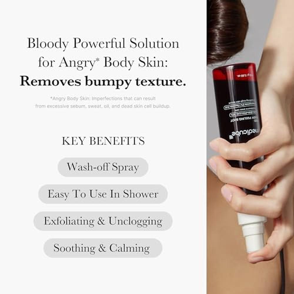 SET MEDICUBE RED BODY CARE PEELING SHOT + BODY WASH + RED BODY GEL SET 3 PZS - 3