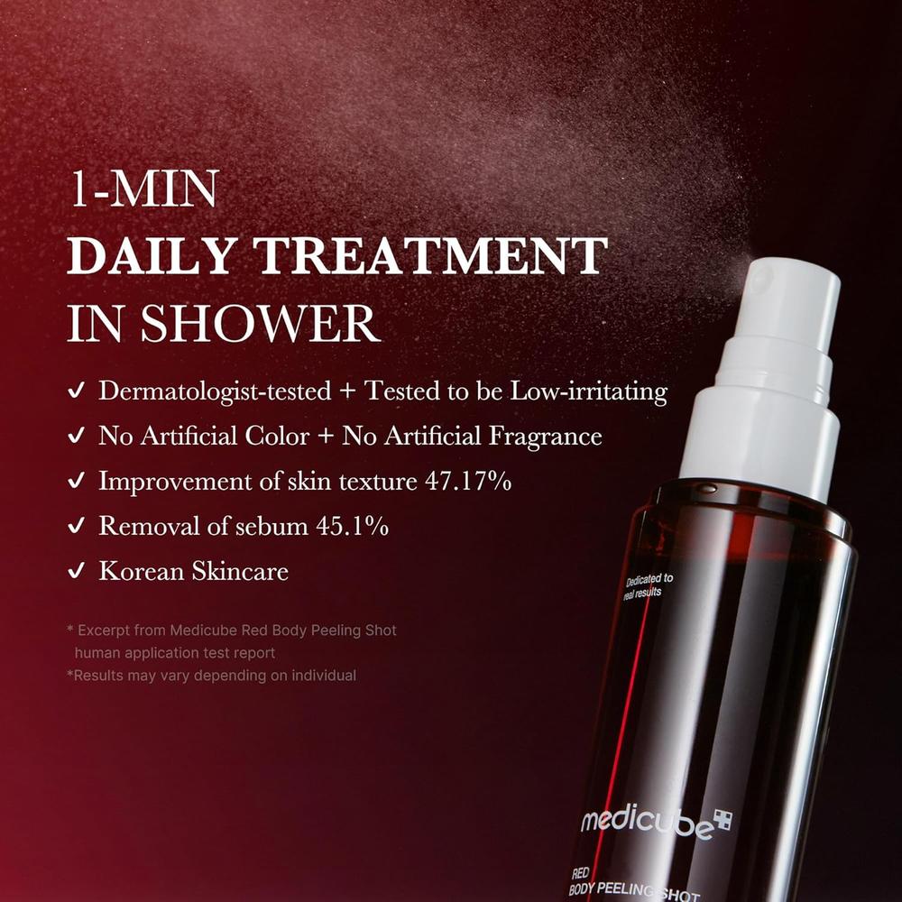 SET MEDICUBE RED BODY CARE PEELING SHOT + BODY WASH + RED BODY GEL SET 3 PZS - 5