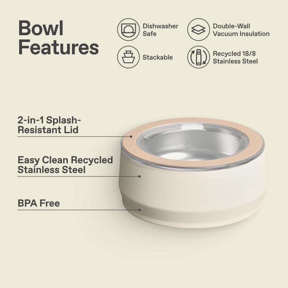 BOWL PET STANLEY CREMA PREMIUM 48 OZ - 5