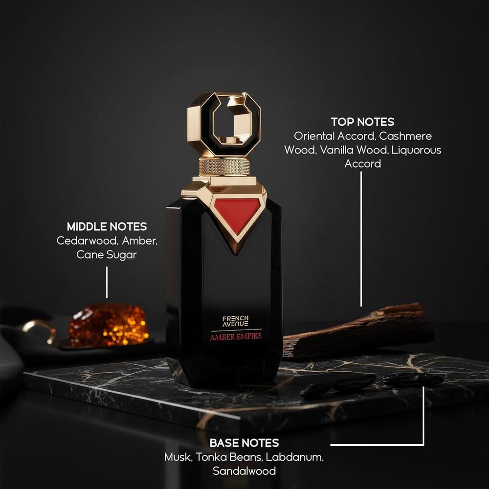 PERFUME FRENCH AVENUE AMBER EMPIRE EDP UNISEX 3.4 OZ / 100 ML - 2