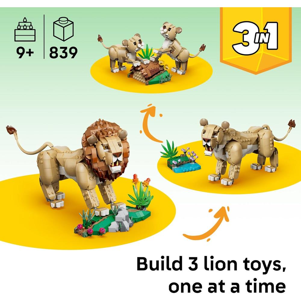 LEGO CREATOR LEÓN MAJESTUOSO 31386 - 2