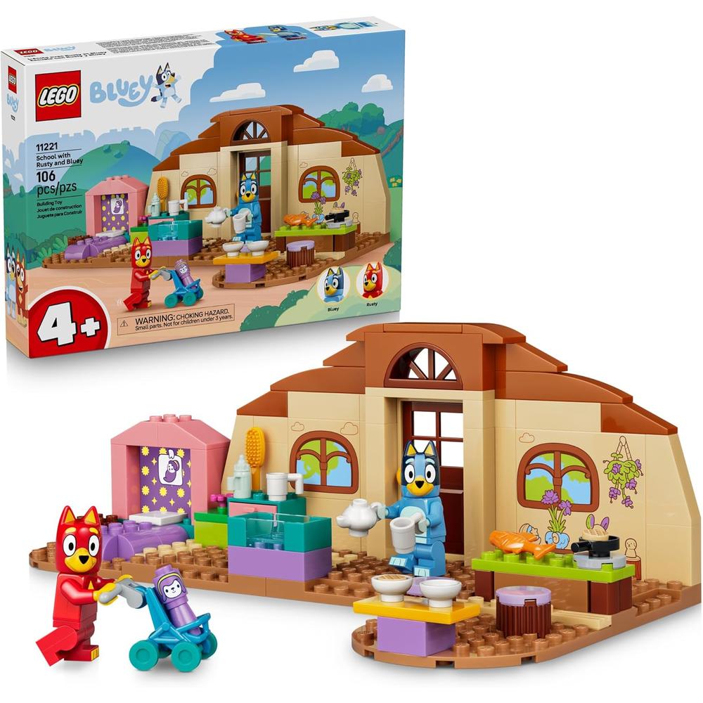 LEGO BLUEY ESCUELA CON RUSTY Y BLUEY 11221 - 1
