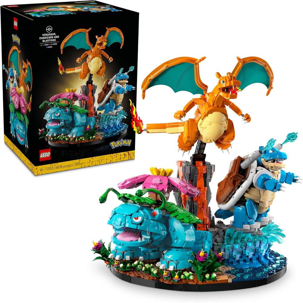 LEGO POKÉMON VENUSAUR CHARIZARD Y BLASTOISE 72153 - 1