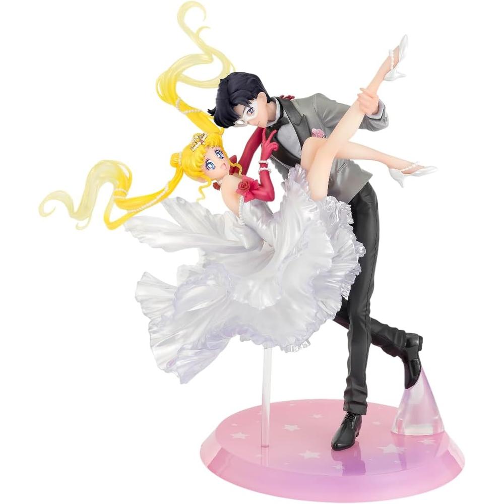 FIGURA USAGI Y TUXEDO MASK SAILOR MOON TAMASHII NATIONS - 1