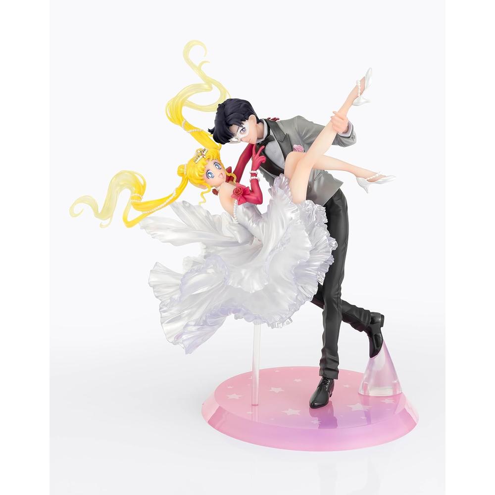 FIGURA USAGI Y TUXEDO MASK SAILOR MOON TAMASHII NATIONS - 3